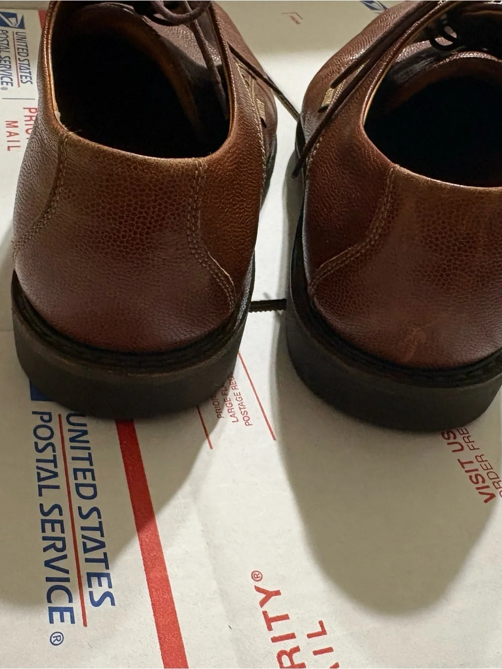 Mephisto Men's Cognac Brown Leather goodyear welt Oxford Shoes
